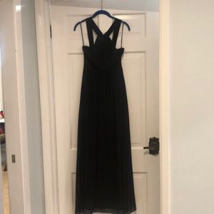 Black floor length dress